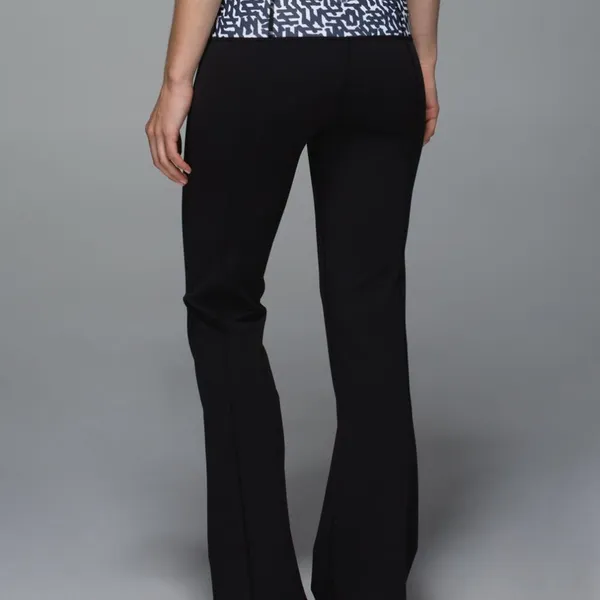 Lululemon Groove Pant II Black / Net Pop White Black - Image 3