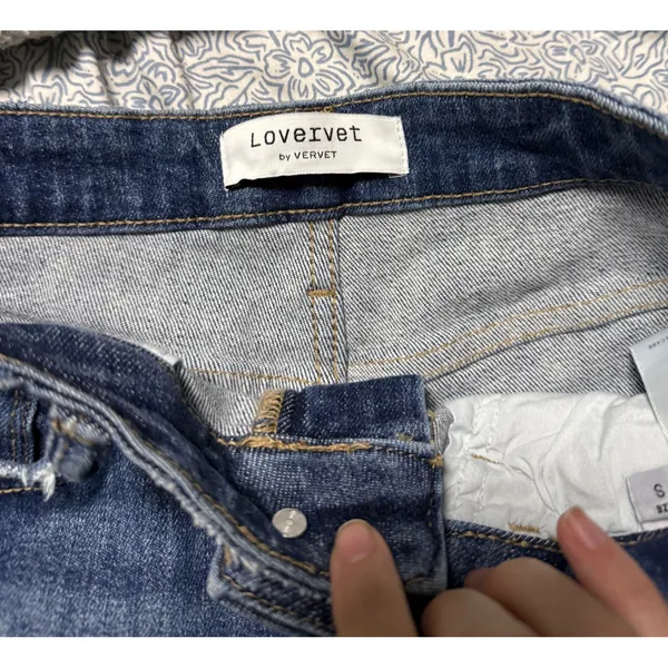 NWOT Lovervet Vervet Flying Monkey Dark Wash Denim Shorts Pockets‎ Size Small - Image 2