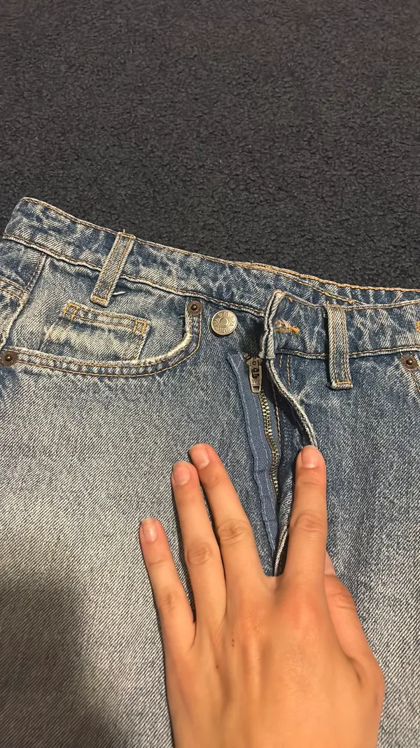 ZARA Asymmetrical Skirt Denim - Image 4