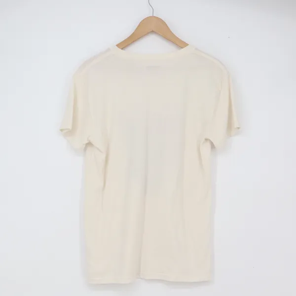 Wrangler Graphic Tee Womens S Short Sleeve Cream Bull Skull Rose Excellent - Image 3