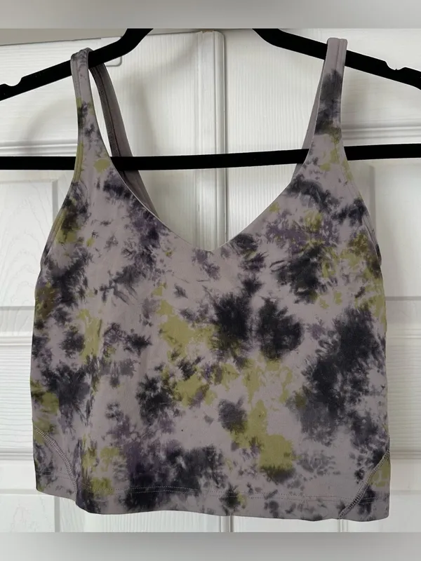 Lululemon Align Tank Top Radial Tie Dye Mauve Grey Multi size 6 W1DAJS - Image 3