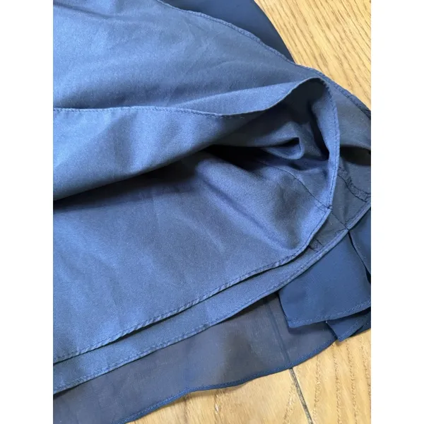 Azazie Bridesmaid Dress Blue Size A0‎ Midi A Line Flare Polyester Formal Wedding - Image 11