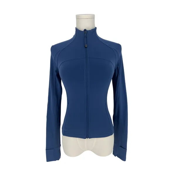 Lululemon Nulu Cropped Define Jacket‎ Soft Denim Blue Size 4 - Image 2