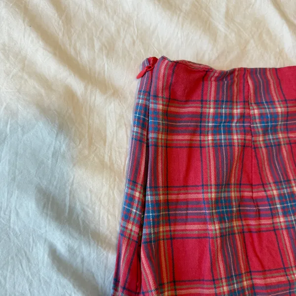 Princess Polly Pink Plaid Mini Skirt - Image 5