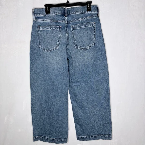 Banana Republic Wide Leg High Rise Cropped Jeans - Image 7