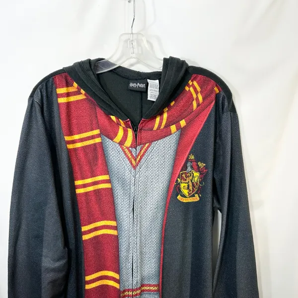 Harry Potter Large Pajama Suit Adult Gryffindor Hooded‎ Cosplay Halloween 977 - Image 3