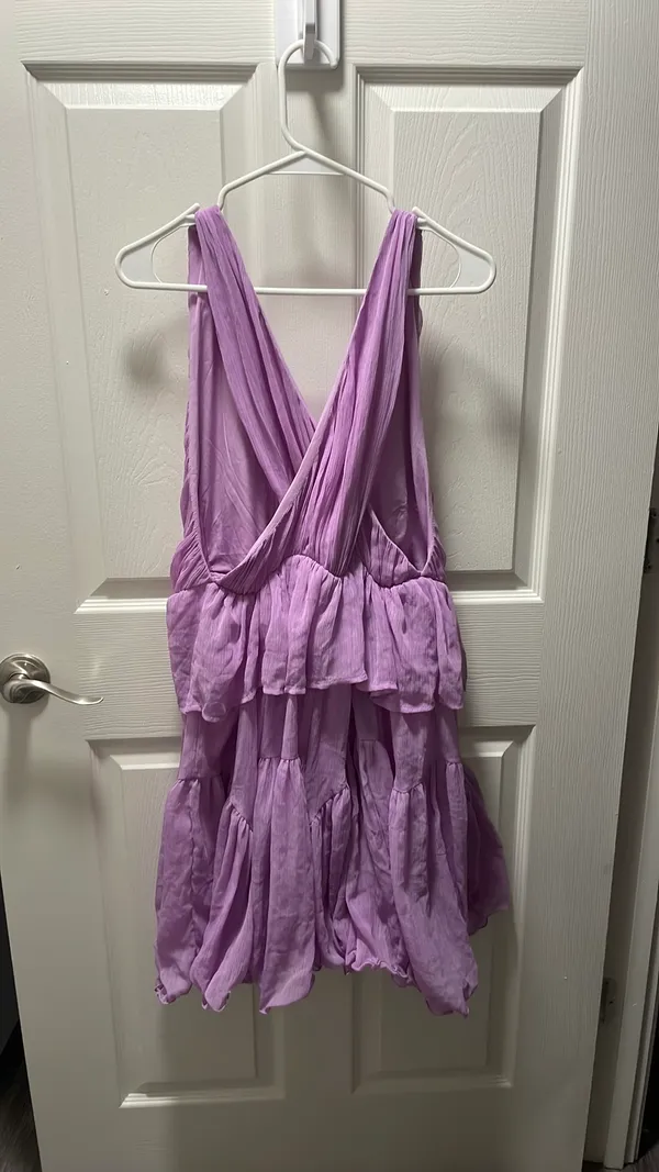 ASOS Design Purple Mini Dress - Image 6