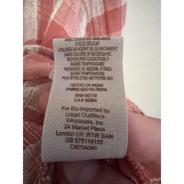 Free People Boho Fall‎ Plaid Honey Grove Top Size Small - Image 9