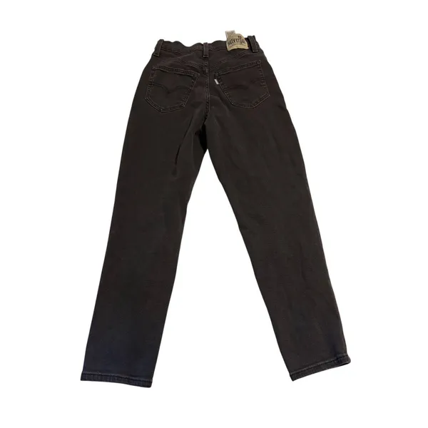Levi's SilverTab Mom Jeans Black High Rise Tapered Women's W26 L27 26x27 - Image 5