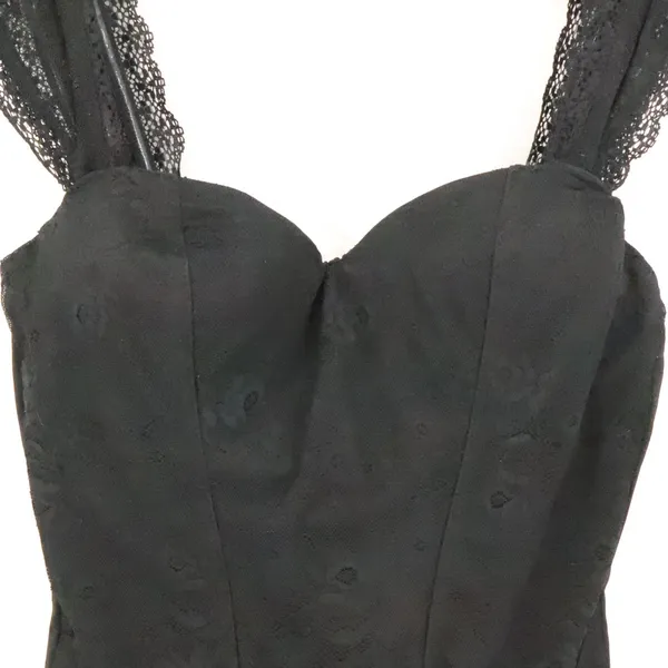 Spirit Lace Trim Corset Top Camisole Womens Size L Black Gothic Witchy Whimsigoth - Image 4