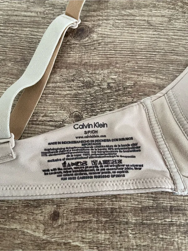 Calvin Klein Tan T-Shirt Bra Size Small - Image 3