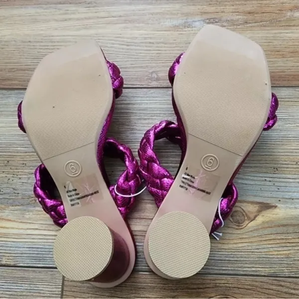A New Day Braided Pink Heels - Image 4