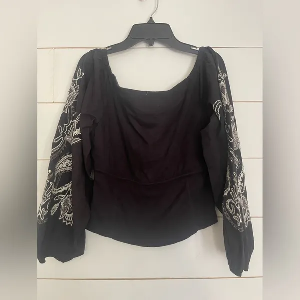 Free People Layla Off-The-Shoulder Top NWOT - Image 11