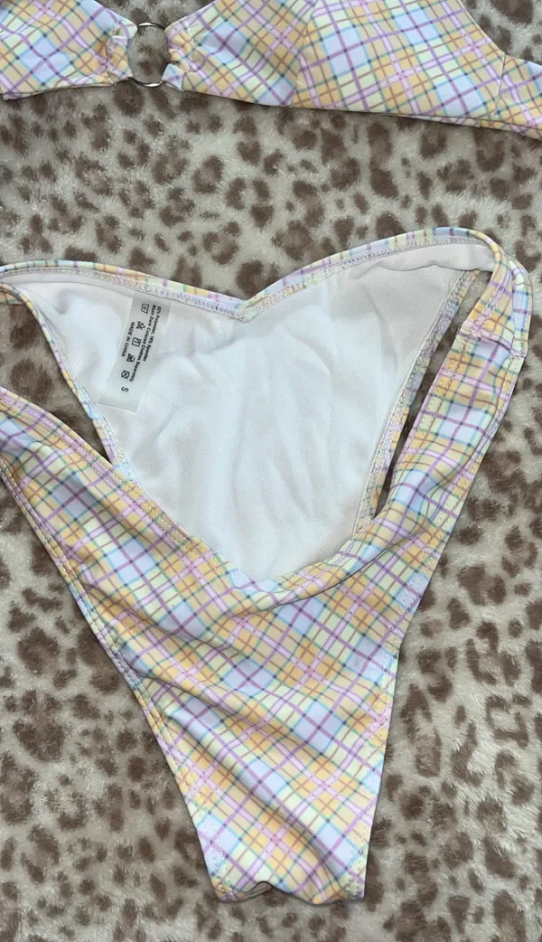 Shein Bikini Set Plaid - Image 2