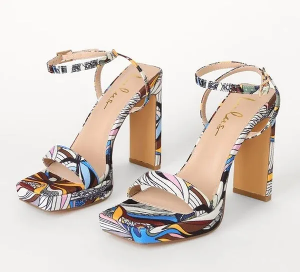 Lulus Platform Ankle Strap High Heel Sandals - Image 2