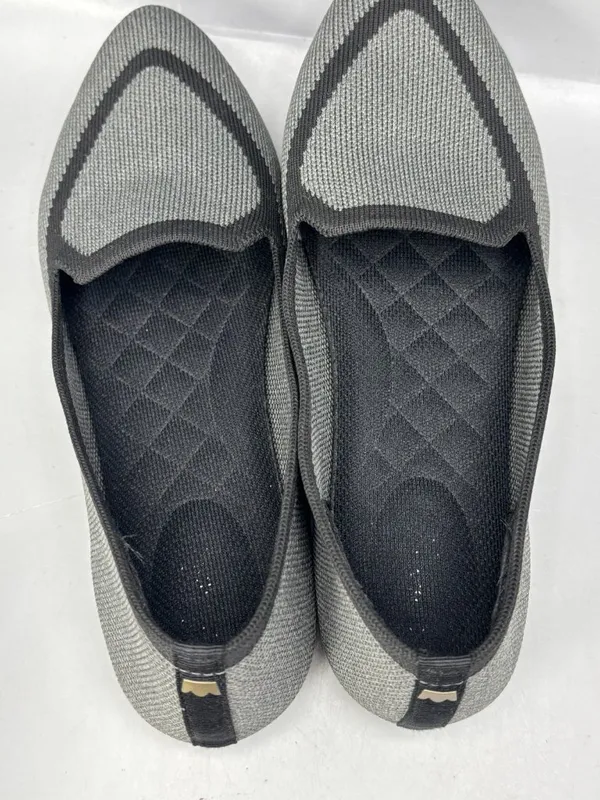 Birdies The Blackbird Flats Shoes Women 7 Gray Black Pointed Toe Slip On Comfort - Image 5