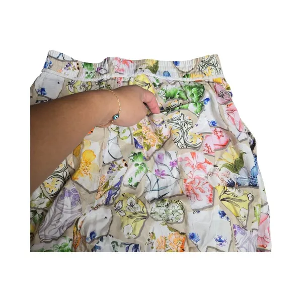 Anthropologie Maeve The Brooklin Printed Wide-Leg Pull-On‎ Pants Size: S - Image 7