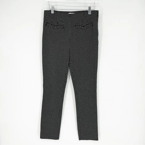 Anthropologie Slim Leg Dress Pants Women's‎ Size 4 Black Minimalist Chic - Image 2