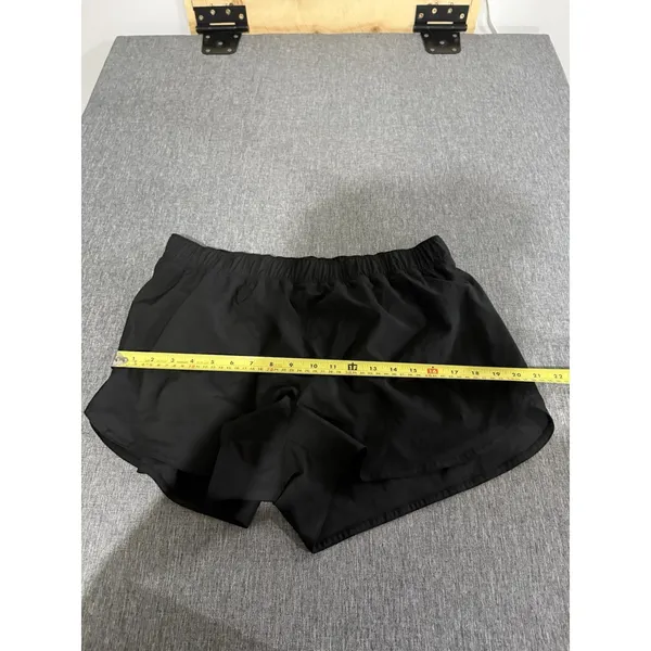 Old Navy Women's Black Stretch Tech Quick Dry Running Shorts Sz L - Image 7