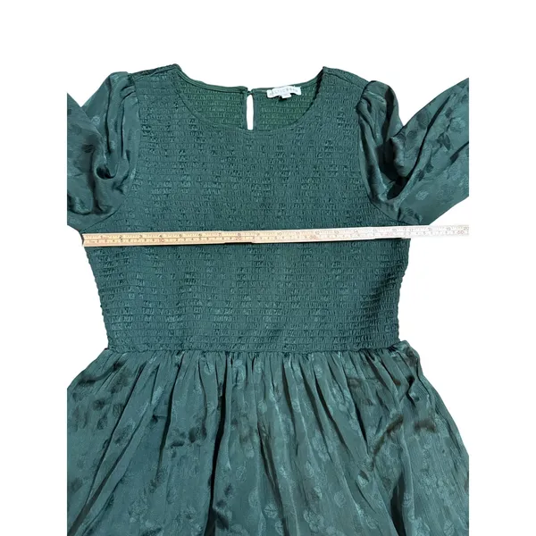 Baltic‎ Born Stockholm Smocked Maxi Dress Dark Green sz XL - Image 10