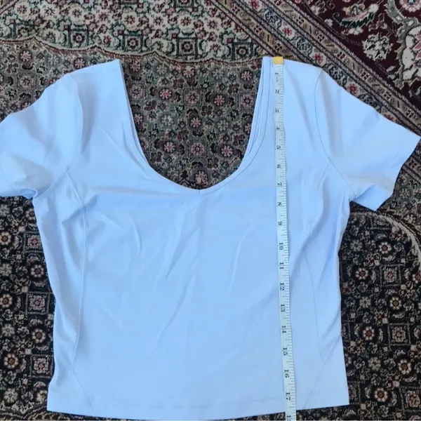 Lululemon align short sleeve blue top - Image 5