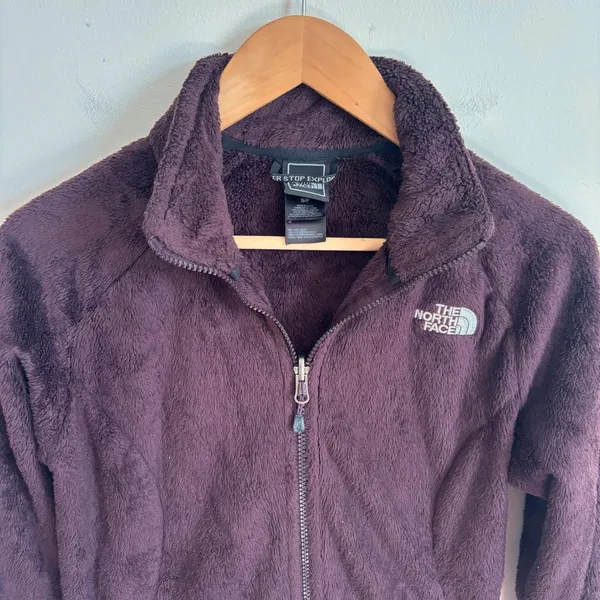 The North Face Osito 2 Fleece Jacket Womens Small Plum Purple Full Zip Soft - Image 3