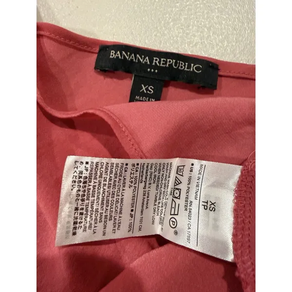 Banana Republic Tank Top Camisole Cami Womens XS Pink Basic Layer Base Minimal - Image 3