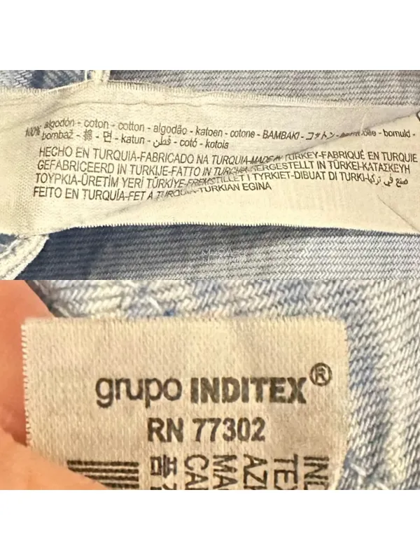 Zara Light Blue Ultra High Rise Wide-Leg Denim Jeans Size 24 - Image 4