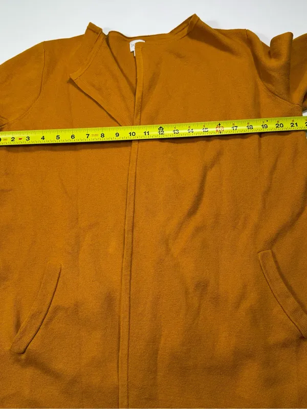 J. Crew 100% Cotton Pumpkin Open-Front Cardigan Coat - Image 4