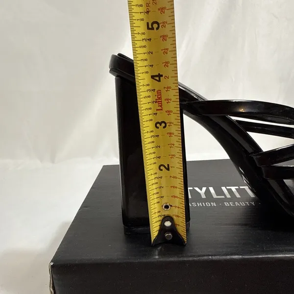 Pretty Little Thing Block Heel Strappy Mule Sandal Womens 7M In Box - Image 4