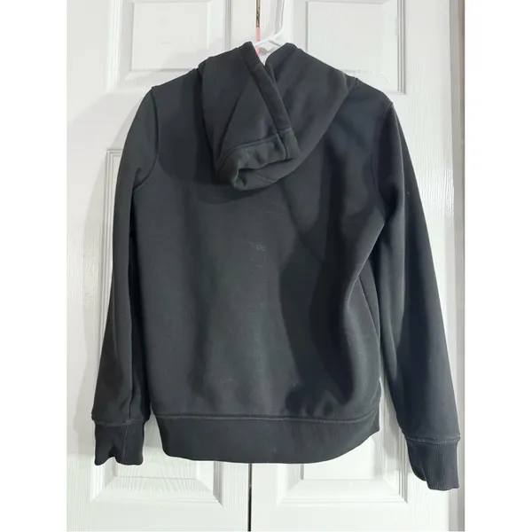 Carhartt Womens Relaxed Fit Midweight Logo Sleeve Graphic Hoodie Black - XS - Image 3