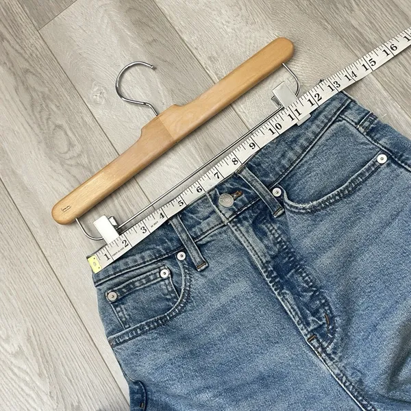 Madewell Flare Jeans perfect vintage womens Blue (size 26) minimalist casual - Image 6