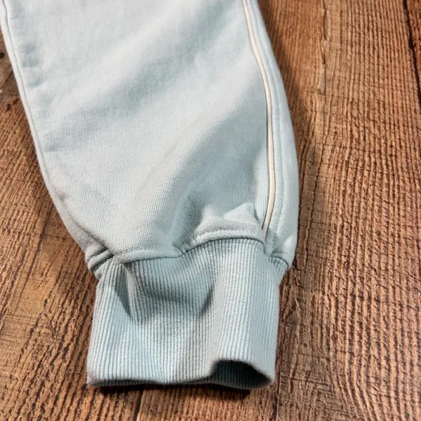 Cotopaxi Light Blue Organic Cotton Fleece Joggers Sweatpants Zip Pocket Medium - Image 2