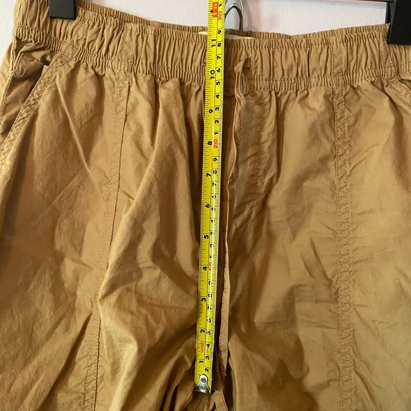 Abercrombie & Fitch Khaki Streetwear Parachute Utility Cargo Pants Baggy Small - Image 11
