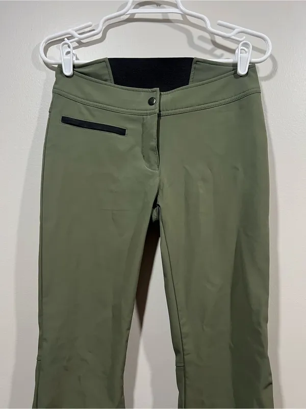 Obermeyer Women’s Olive Green Flared Skiing Performance Pants - Image 2