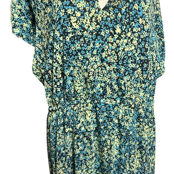 Steve Madden Teal Floral Maxi Dress - Image 4