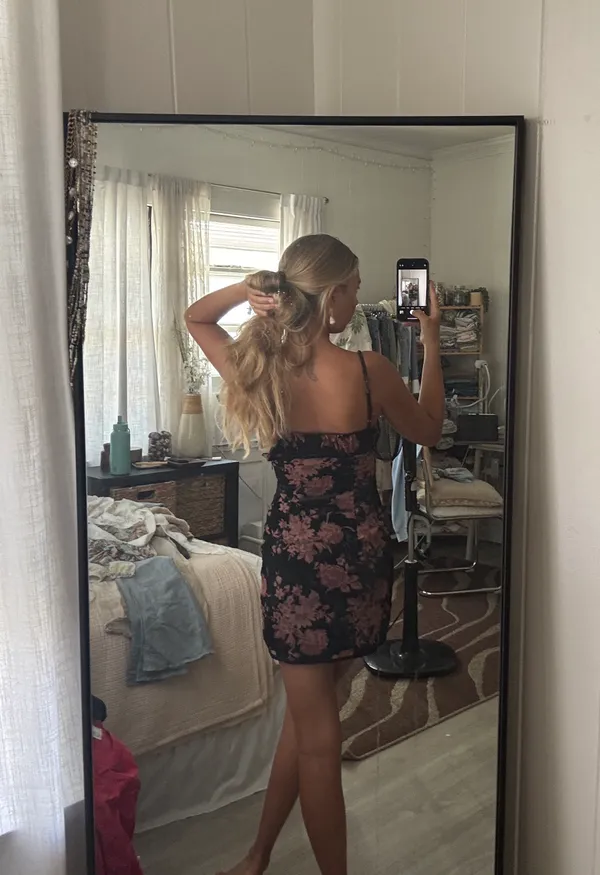 Floral Mini Dress - Image 4