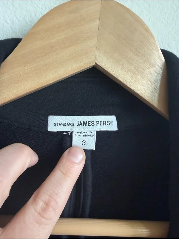 James Perse Women's Black Cotton Peacoat Double Breasted Jacket Size 3 Large - Image 3