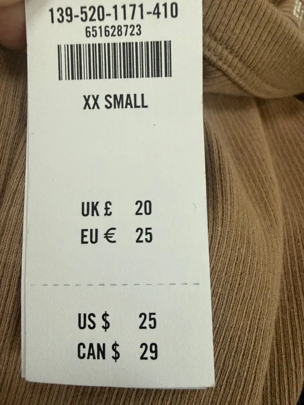 Abercrombie & Fitch NWT Ribbed Asymmetrical Tank XXS - Image 3