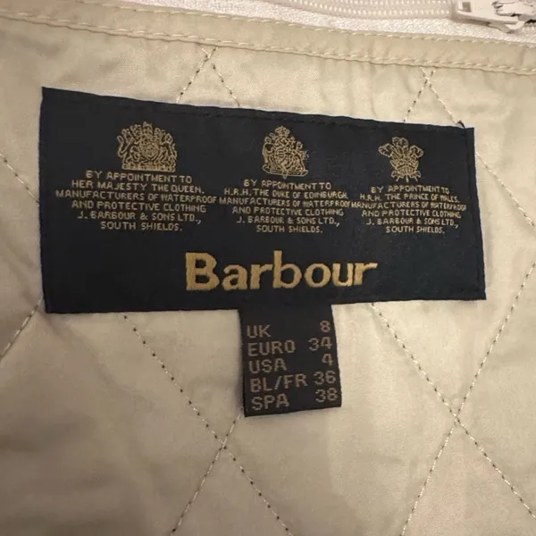 Barbour Summer Liddesdale Gilet Quilted Vest in pearl 4 NWT - Image 4