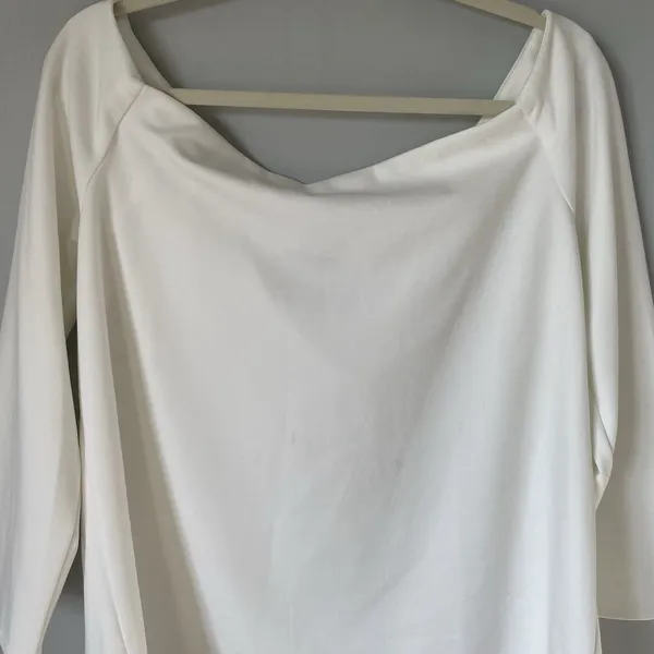 Tuckernuck White Miranda Off The Shoulder Blouse Top 3/4 Sleeve Women's Size XL - Image 3
