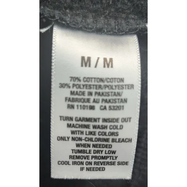 Aeropostale New York City 1987 Hoodie Women's Medium Pullover‎ Black Graphic - Image 5