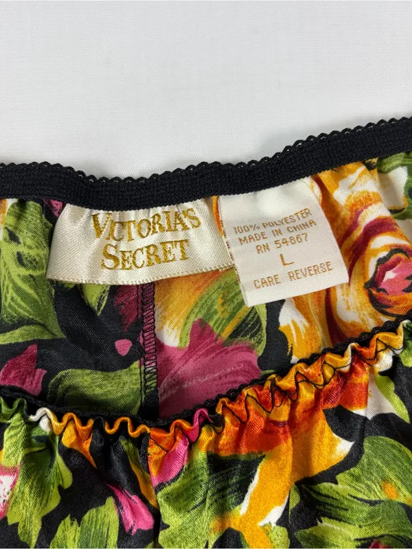 Vintage Gold Label Victoria's Secret Lingerie Floral Shorts Women's Size Large - Image 5