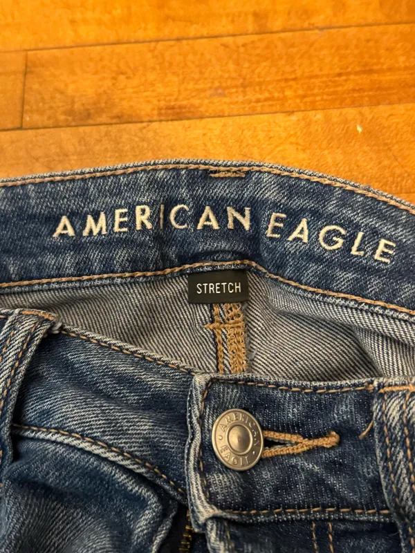 American Eagle Mom Straight Distressed Jeans - Image 5