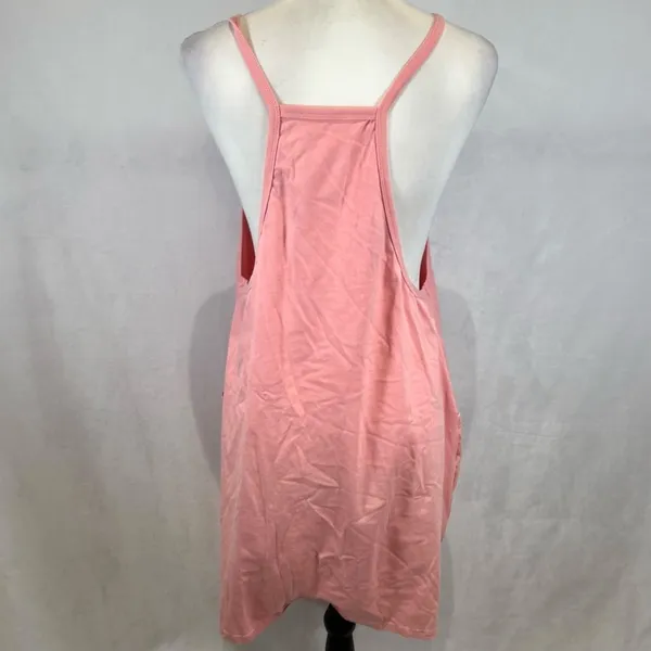 Boutique Pink pocketed cotton blend vneck jersey romper size large - Image 6