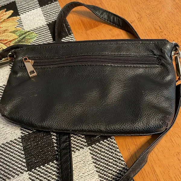 Cesca small purse crossbody with golf braid details Black - Image 4