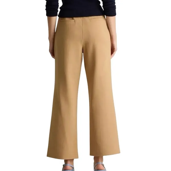 Quince Organic Cotton Double Knit Wide Leg Pants Soft Camel Work Casual Size XS - Image 3