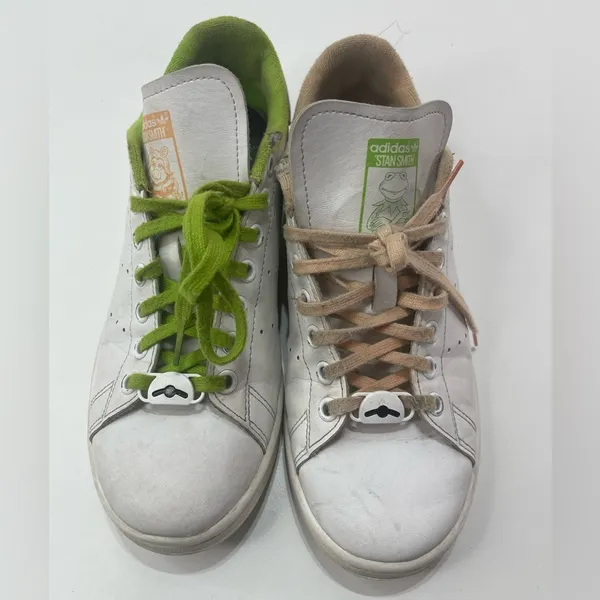 Adidas Stan Smith x Disney Miss Piggy & Kermit 2021 White Sneakers Women 6 - Image 10