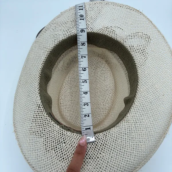 Pelican Hill‎ Golf Club Straw Hat Ribbon Flower Accent Resort Style - Image 6