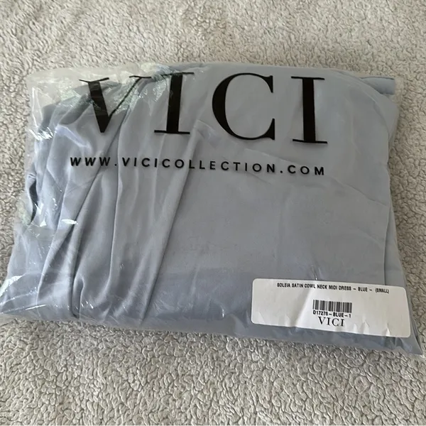VICI | Silesia Satin Cowl Neck Dress - Image 6